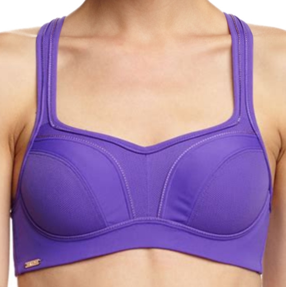 Chantelle High Impact Convertible Underwire Sports Bra - Iris Size 36DDD